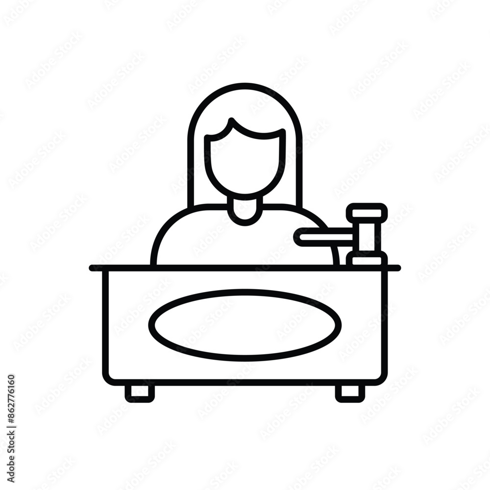 Judge vector icon Judge vector icon
