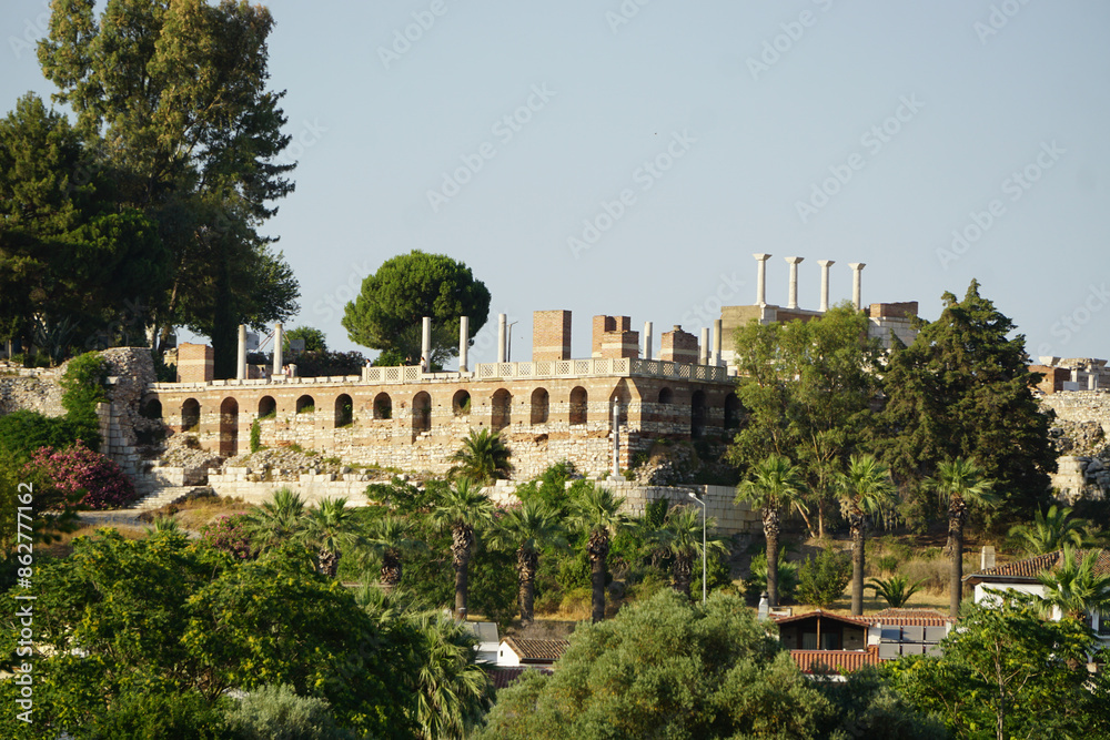Fototapeta premium 18 June 2024 Selcuk Izmır Turkey. Arthemis temple at Ephesus Selcuk Turkey