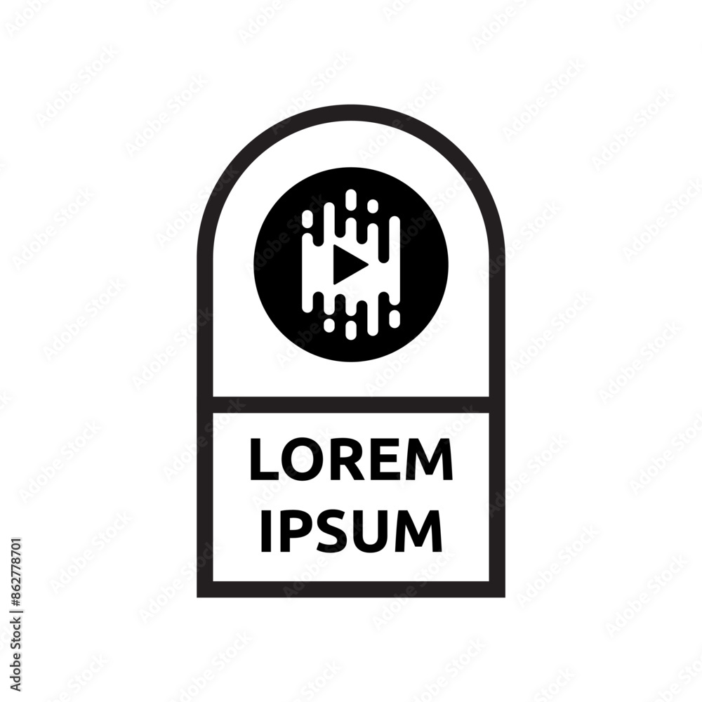 Set of Podcast or Radio Logo design using Microphone icon Set of Podcast or Radio Logo design using Microphone icon