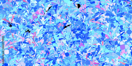 Dark Multicolor vector background with triangles.