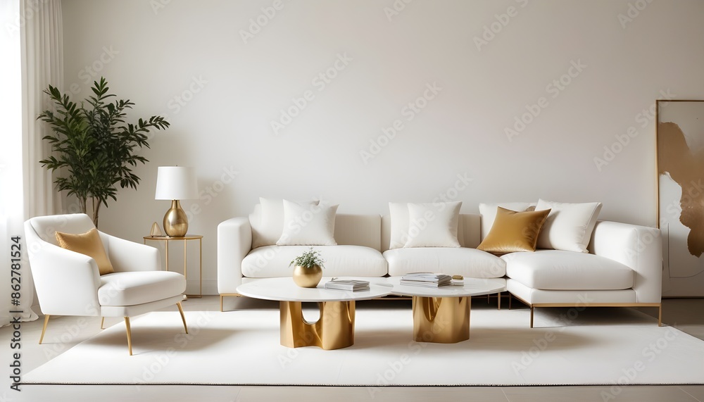 Photo interior modern design room 3d illustration Photo interior modern design room 3d illustration