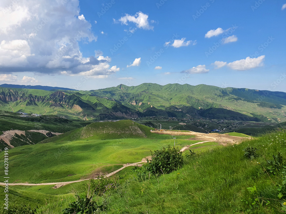 Summer view of Shahdag Mountain Resort, Azerbaijan Summer view of Shahdag Mountain Resort, Azerbaijan