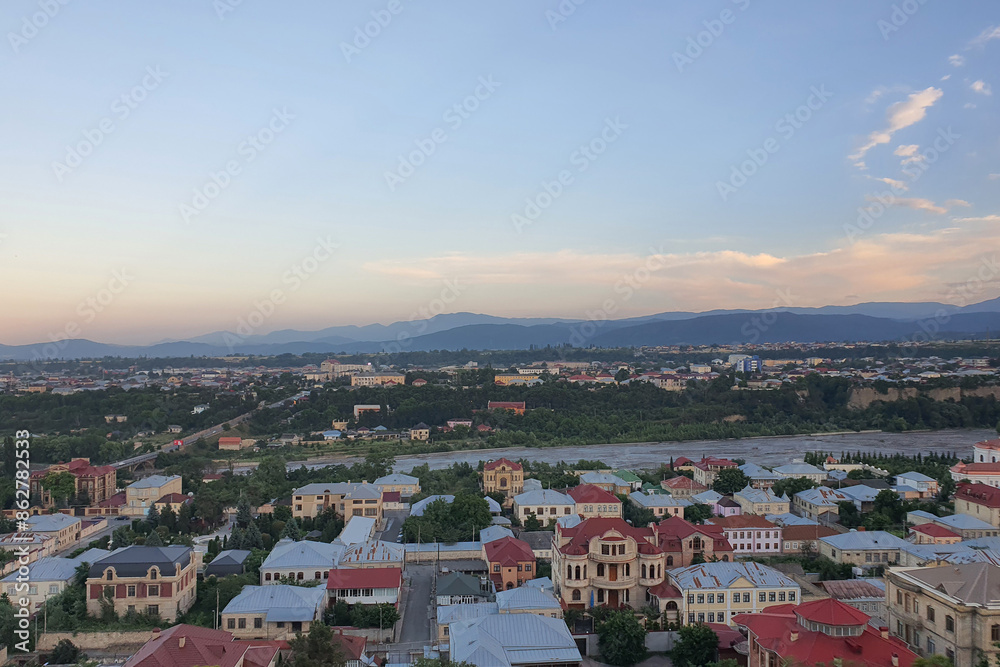 Fototapeta premium Summer view of Shahdag Mountain Resort, Azerbaijan 