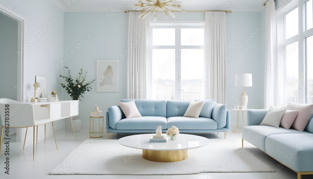Photo interior modern design room 3d illustration Photo interior modern design room 3d illustration