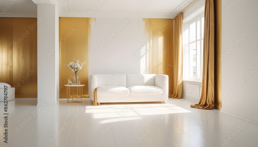 Photo interior modern design room 3d illustration Photo interior modern design room 3d illustration