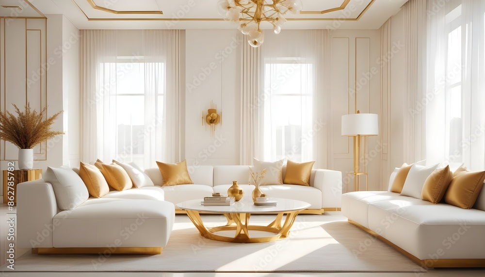 Photo interior modern design room 3d illustration Photo interior modern design room 3d illustration