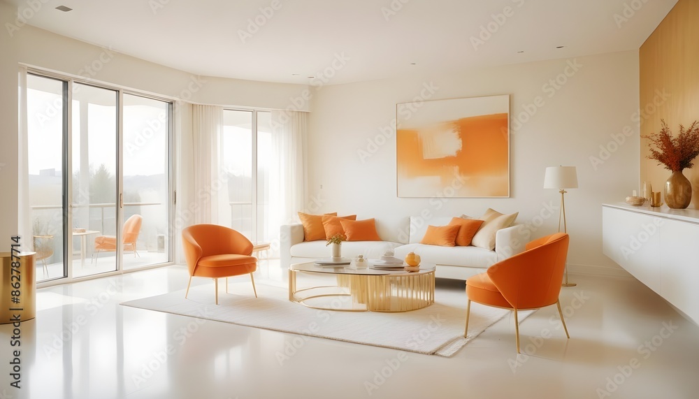 Photo interior modern design room 3d illustration Photo interior modern design room 3d illustration