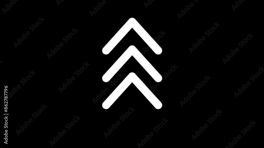 Swipe up Looped animation of glowing arrows, on a transparent background, alpha channel. Swipe up Looped animation of glowing arrows, on a transparent background, alpha channel.