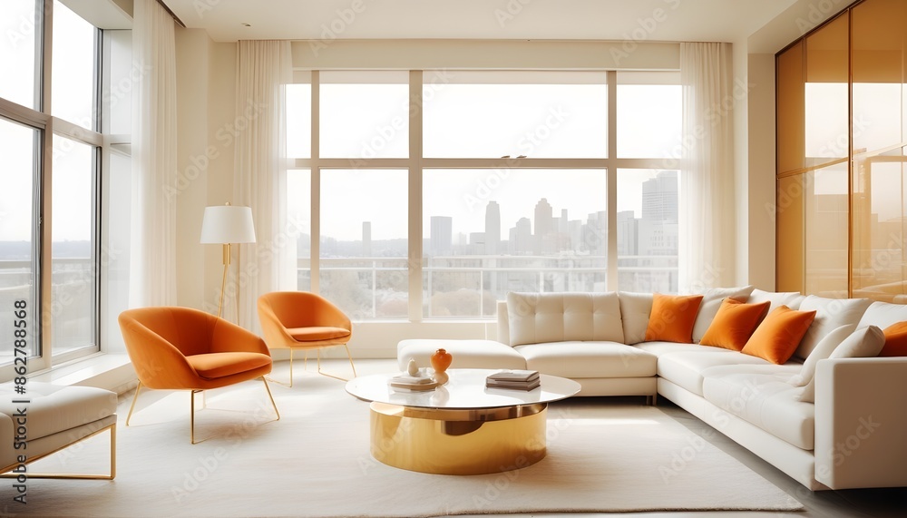 Photo interior modern design room 3d illustration