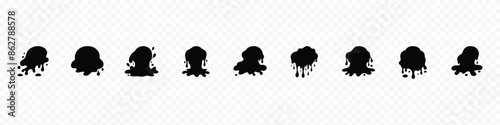 Tableau sur toile Slime icon