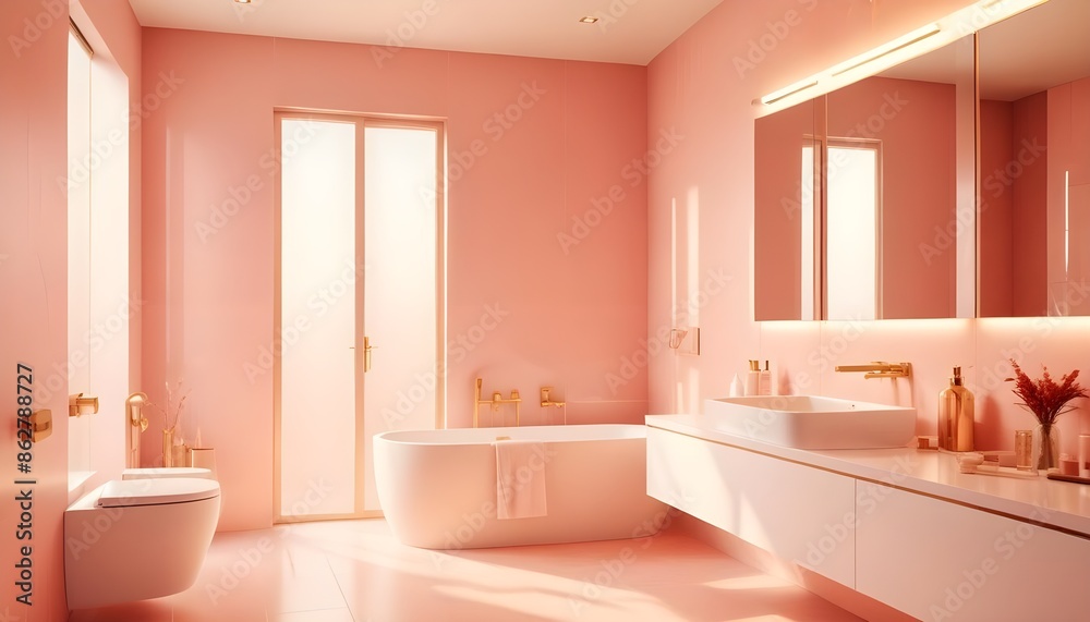 Photo interior modern design room 3d illustration Photo interior modern design room 3d illustration