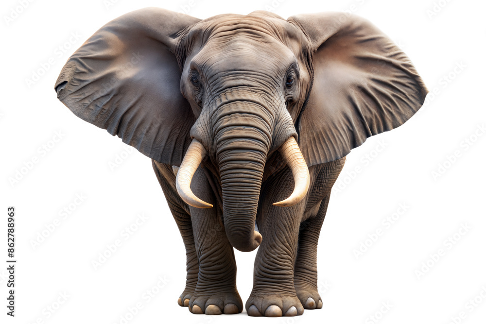 Fototapeta premium elephant on a transparent background