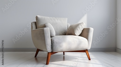 Cut out furniture interior armchair contemporary living room