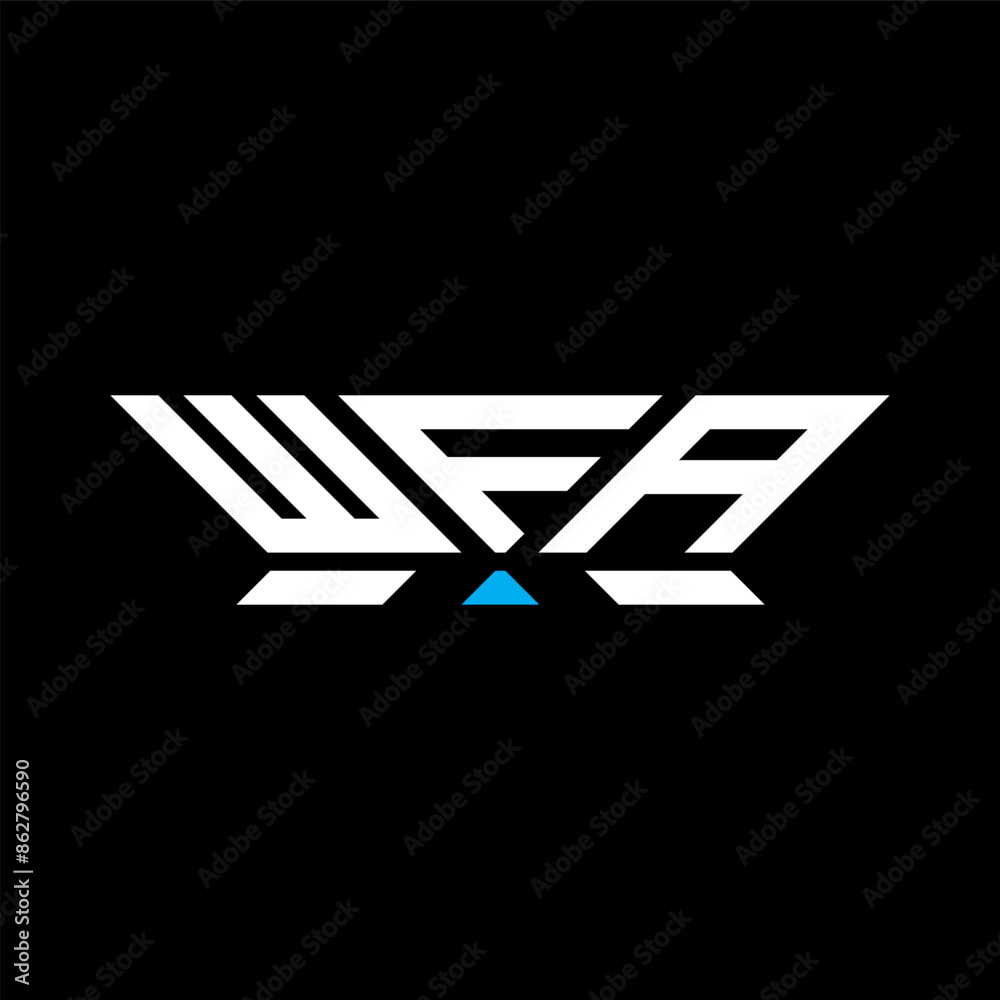 WFA letter logo vector design, WFA simple and modern logo. WFA luxurious alphabet design