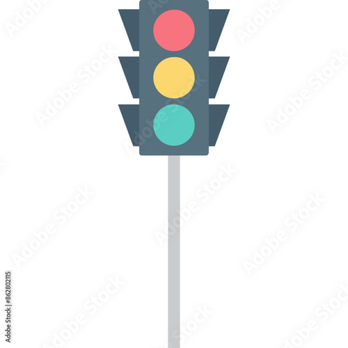 Traffic Signals Icon Flat Icon