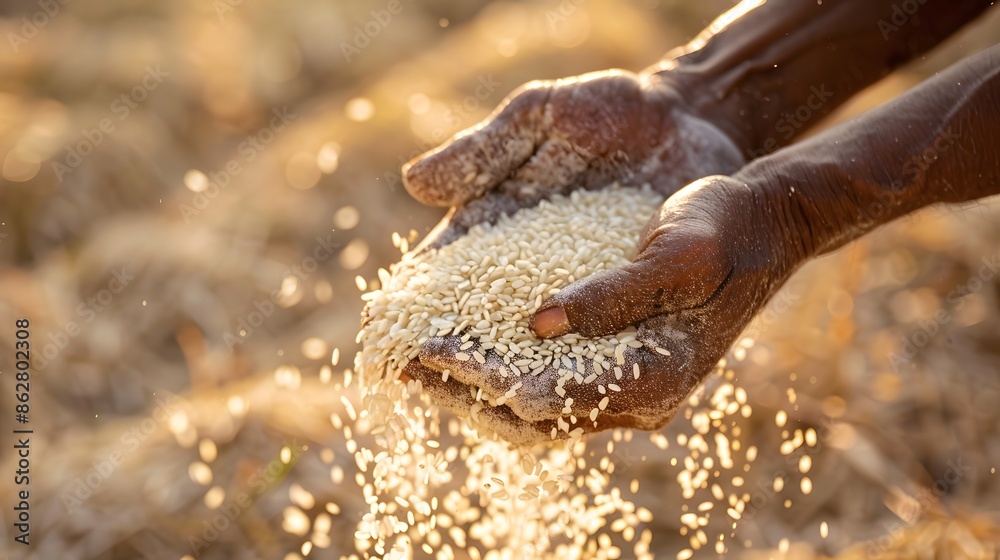 Farmer selects the impurity out off the grain jasmine rice seed by traditional hand process. Rice seeds are dried in the sun after being harvested from rice fields and milling Farmer selects the impurity out off the grain jasmine rice seed by traditional hand process. Rice seeds are dried in the sun after being harvested from rice fields and milling