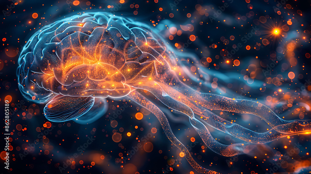 Brain universe of own Generate image where neuron form constellation synapsis sparking like distant star Each region of brain could have unique color palette representing cognition memory emotion Brain universe of own Generate image where neuron form constellation synapsis sparking like distant star Each region of brain could have unique color palette representing cognition memory emotion