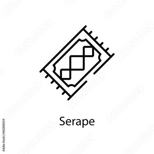 Serape vector icon
