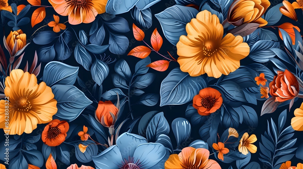 Floral seamless pattern Floral seamless pattern