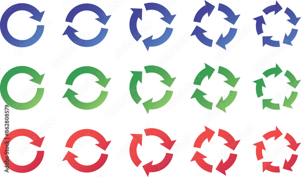 リサイクルの矢印セット サイクル アイコン 回転 ベクター 循環 circle arrow icon set. リサイクルの矢印セット サイクル アイコン 回転 ベクター 循環 circle arrow icon set.