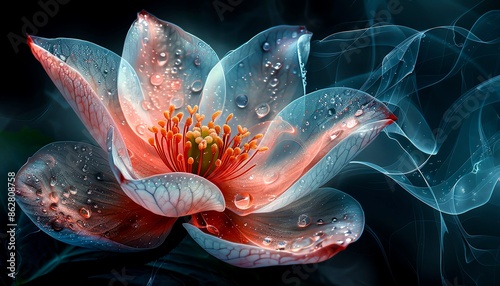 Stylized Flower A single flower with artistic details