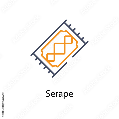 Serape vector icon