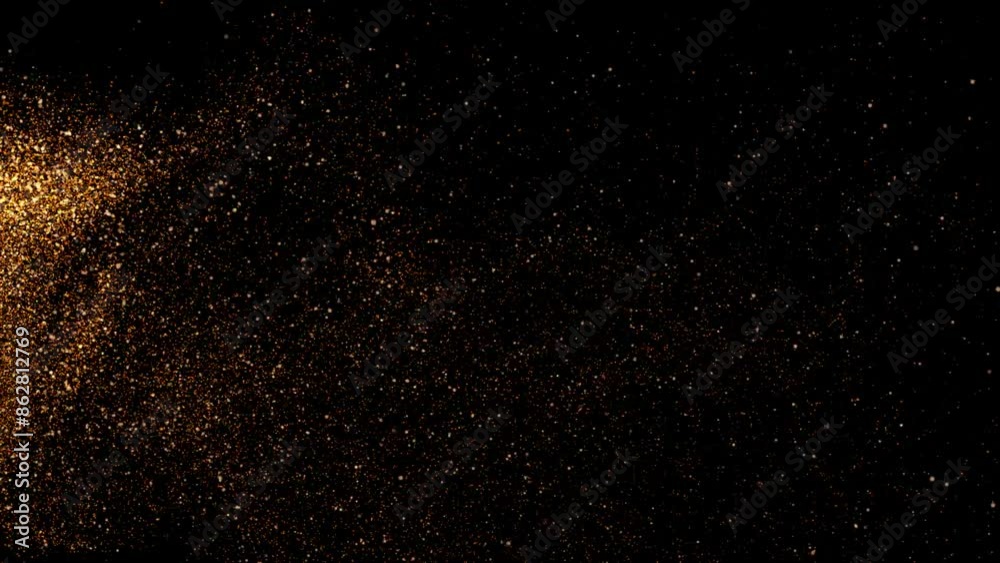 Animated background with gold magic particles
Animated background with gold magic particles