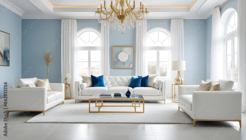 Photo interior modern design room 3d illustration Photo interior modern design room 3d illustration