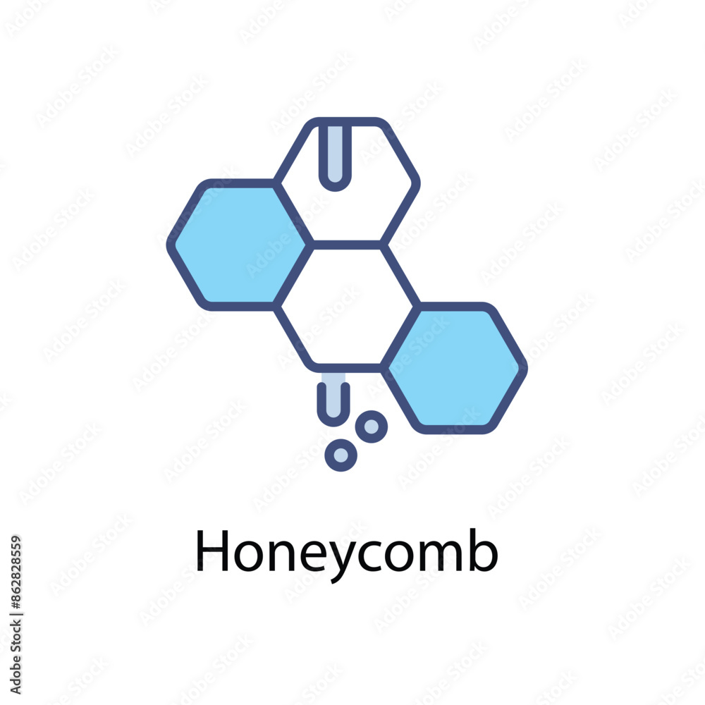 Fototapeta premium Honeycomb vector icon 