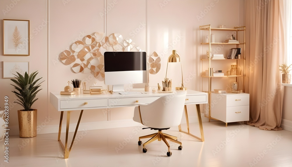 Fototapeta premium Photo interior modern design room 3d illustration