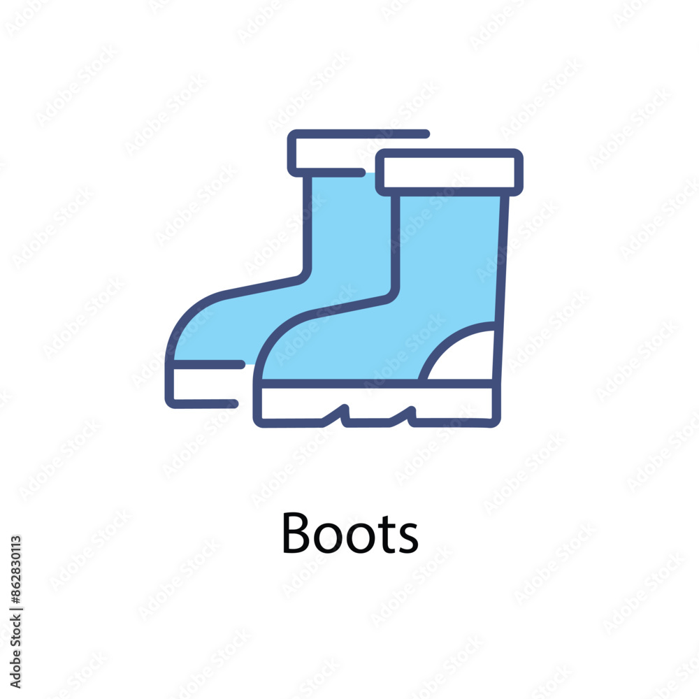 Fototapeta premium Boots vector icon