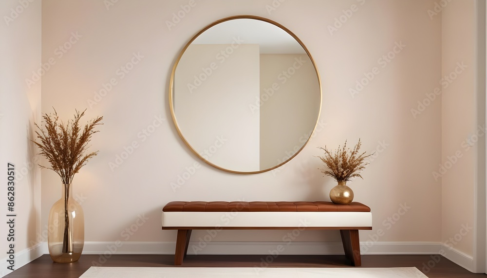 Photo interior modern design room 3d illustration Photo interior modern design room 3d illustration