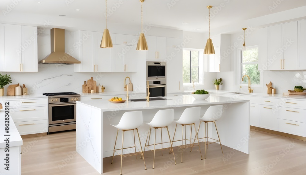 Fototapeta premium Photo interior modern design room 3d illustration