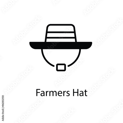 Farmers Hat vector icon