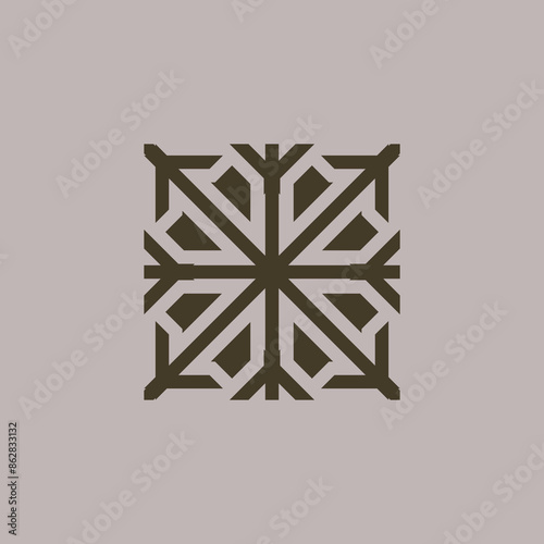 Essential geometric seamless vector pattern neutral geometry useful repeating pattern for packaging