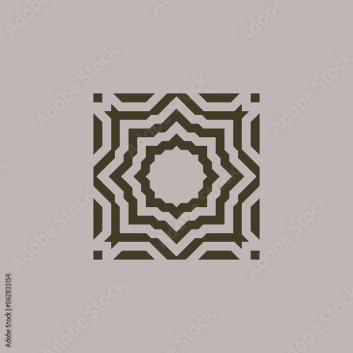 Essential geometric seamless vector pattern neutral geometry useful repeating pattern for packaging