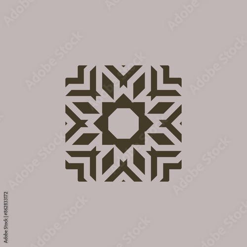 Essential geometric seamless vector pattern neutral geometry useful repeating pattern for packaging