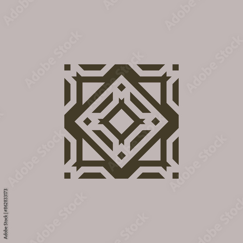 Essential geometric seamless vector pattern neutral geometry useful repeating pattern for packaging