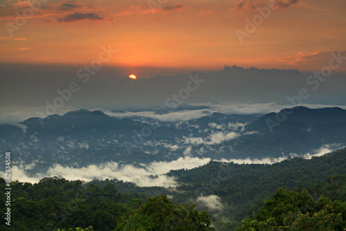 Scenic point of Khao Phanoen Thung Hill Kaeng Krachan National Park Phetchaburi Province, Thailand  photo