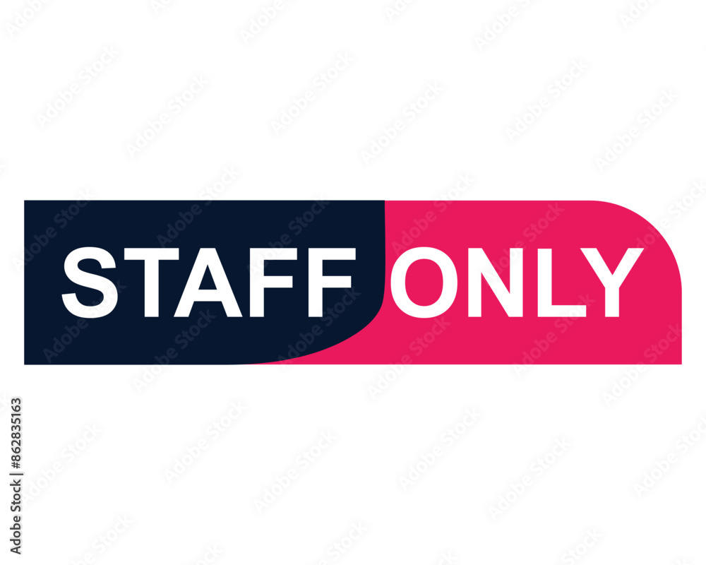 staff only button on white background. staff only button sign staff only button on white background. staff only button sign