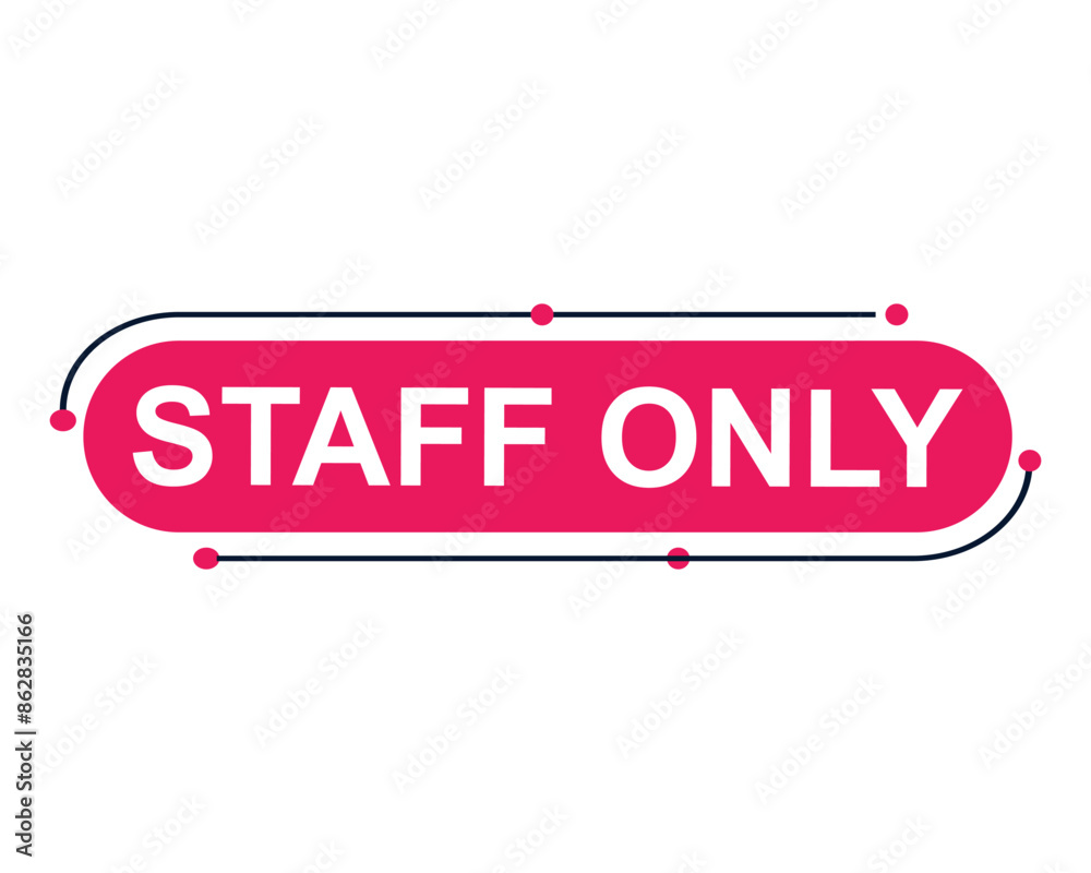 staff only button on white background. staff only button sign staff only button on white background. staff only button sign