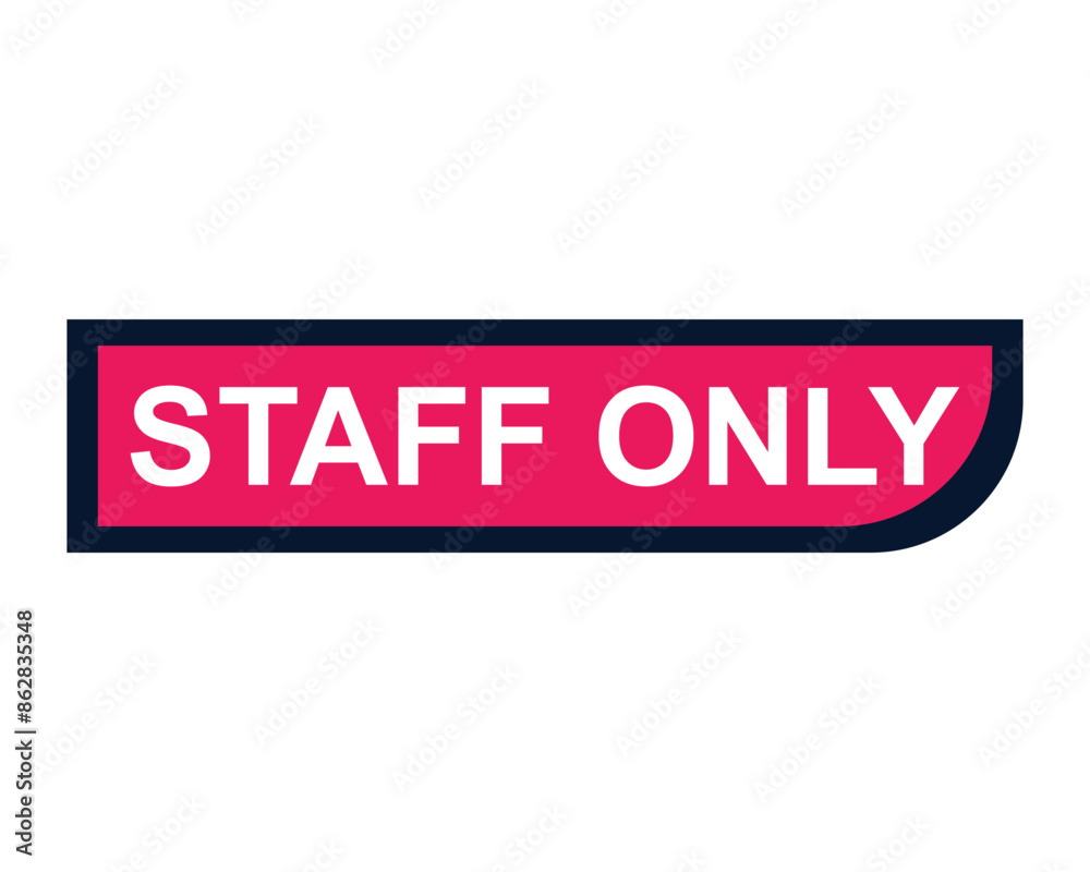 staff only button on white background. staff only button sign staff only button on white background. staff only button sign
