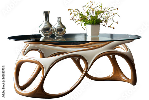 A table designed for writing Isolated on transparent background