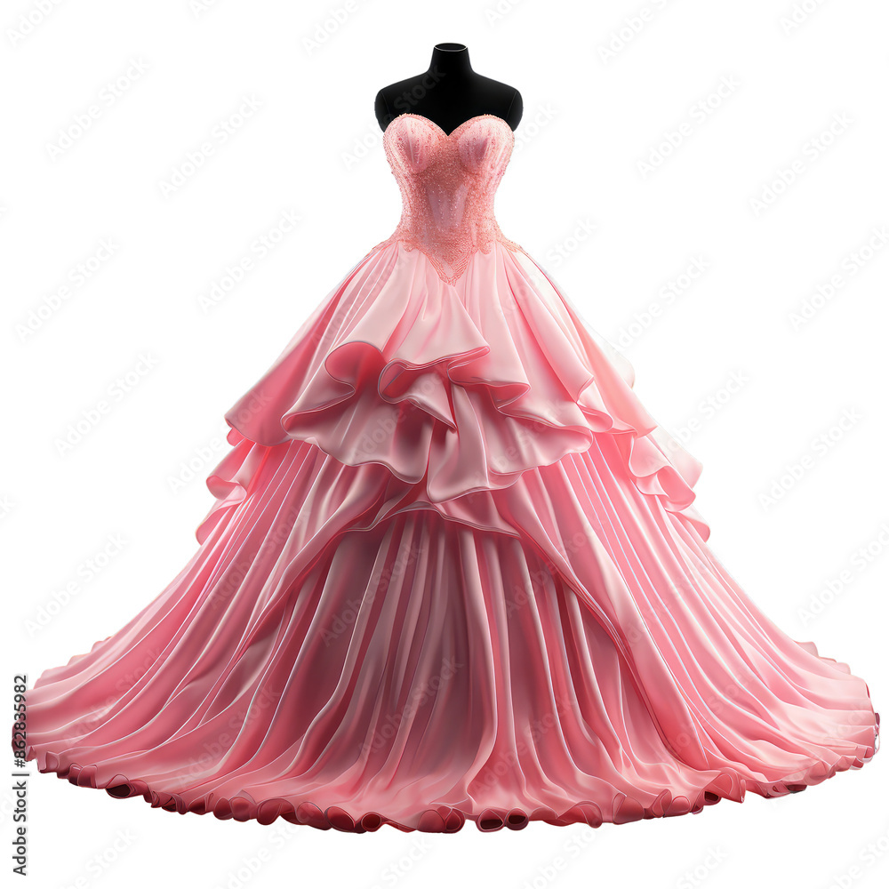 Obraz premium beautiful dress isolated on white