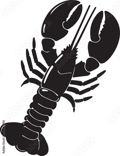 lobster on a white background