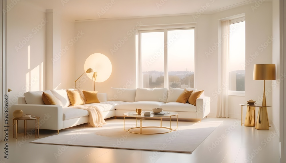 Photo interior modern design room 3d illustration Photo interior modern design room 3d illustration