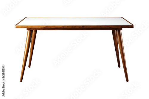 A table designed for writing or paperwork Isolated on transparent background