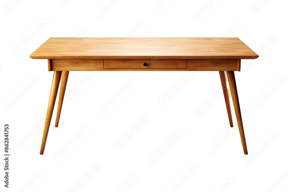 A table designed for writing or paperwork Isolated on transparent background A table designed for writing or paperwork Isolated on transparent background