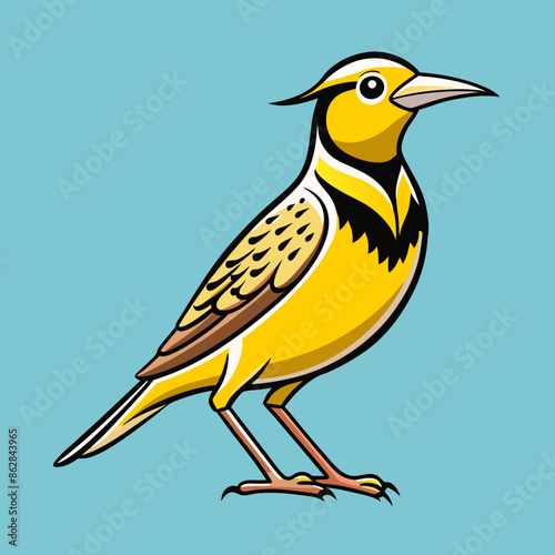 vector illustration of a bird photo