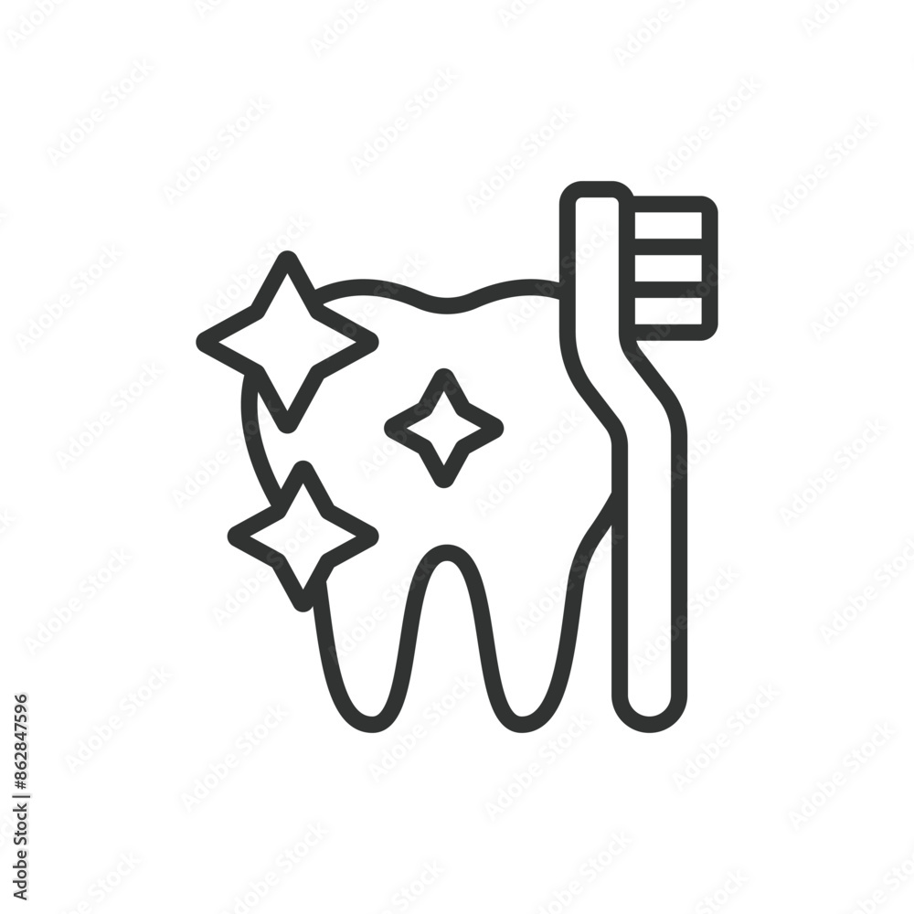 Dental care, in line design. Dental care, oral hygiene, teeth cleaning, dentist, toothbrush, toothpaste, dental health on white background vector. Dental care editable stroke icon. Dental care, in line design. Dental care, oral hygiene, teeth cleaning, dentist, toothbrush, toothpaste, dental health on white background vector. Dental care editable stroke icon.